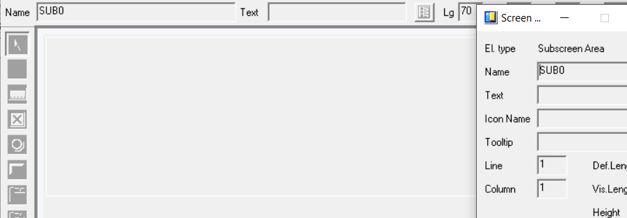 Subscreen