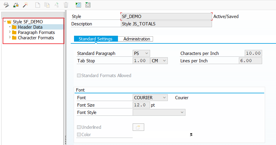 Smartforms Style