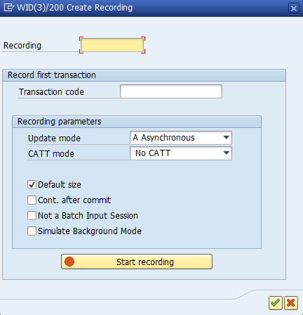 Create Recording