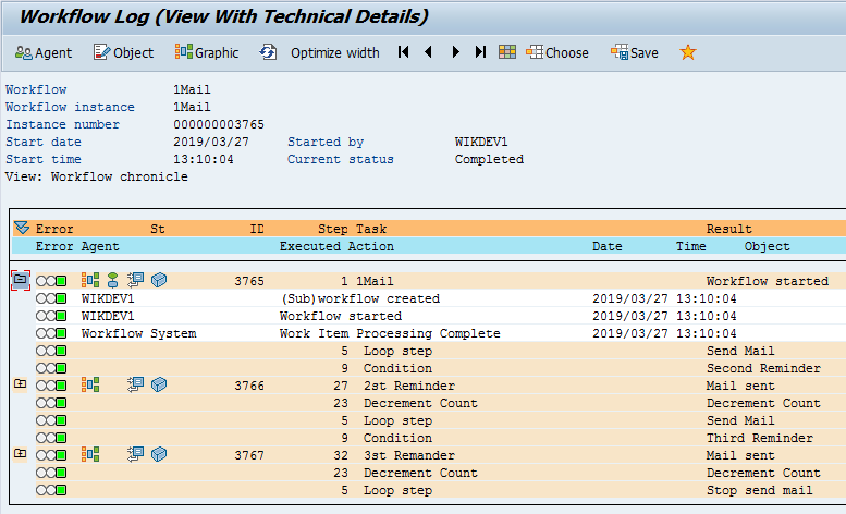 Workflow Log