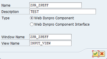 Web Dynpro Create