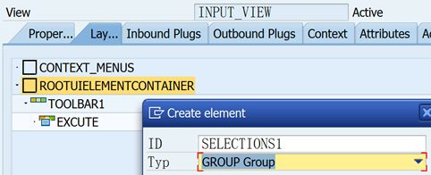 Input View Layout Group