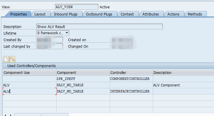 ALV View Properties 
