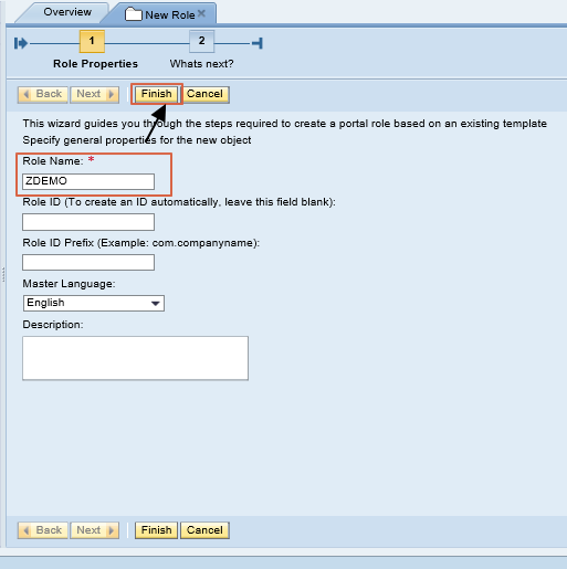 Web Dynpro Role