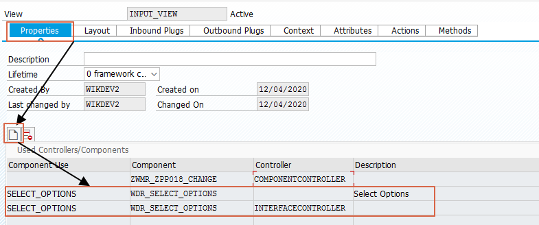 Web Dynpro View Properties