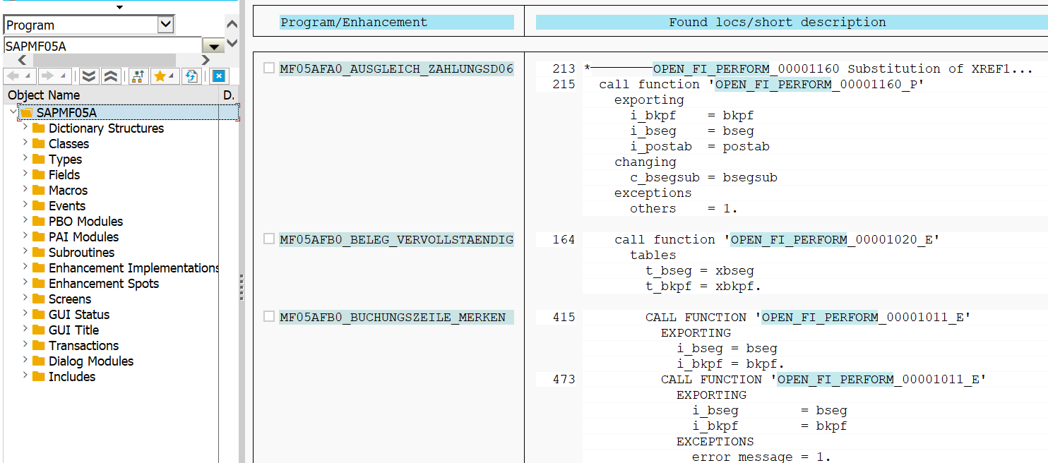 FM BF_FUNCTIONS_FIND