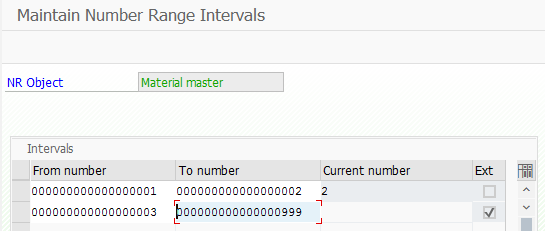 Change interval