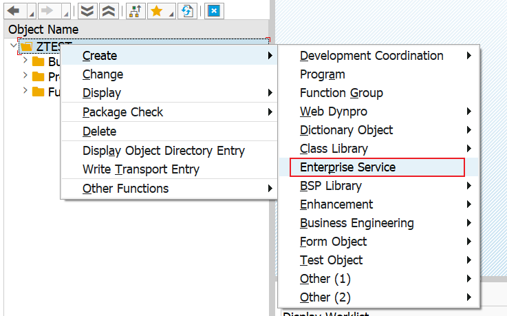 Create Enterprise Service