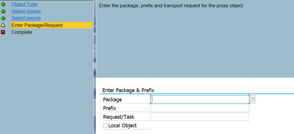Web service-proxy client