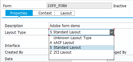 Form properties
