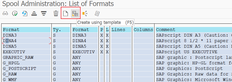 Format type