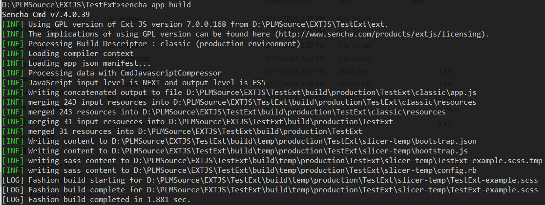 Sencha Cmd APP