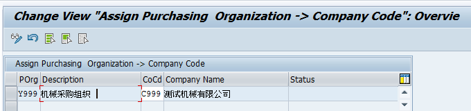 Assign Purchasing org to Company Code