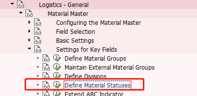 Material Status
