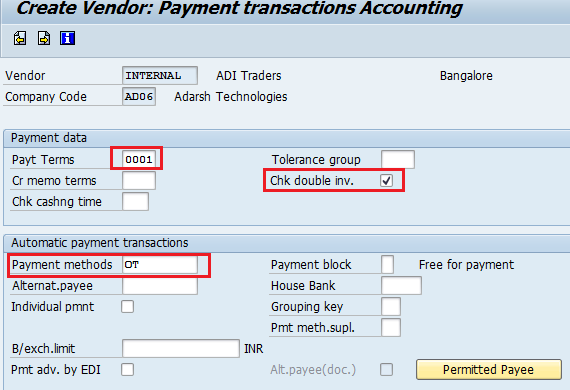 Payment Data