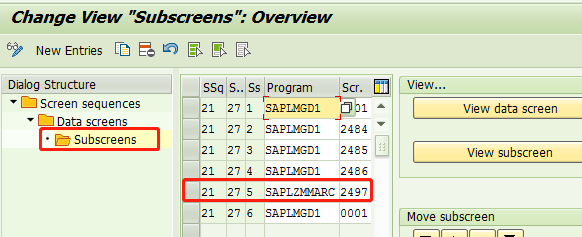 Subscreens