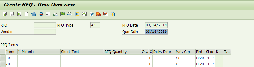 RFQ Item