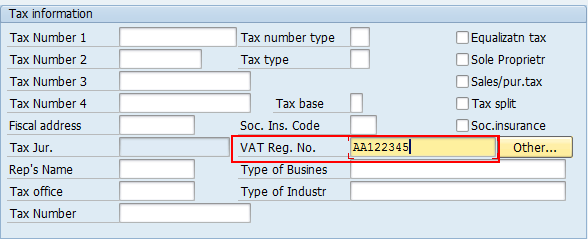 Tax Categories