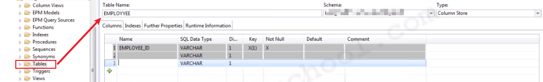 Create Table