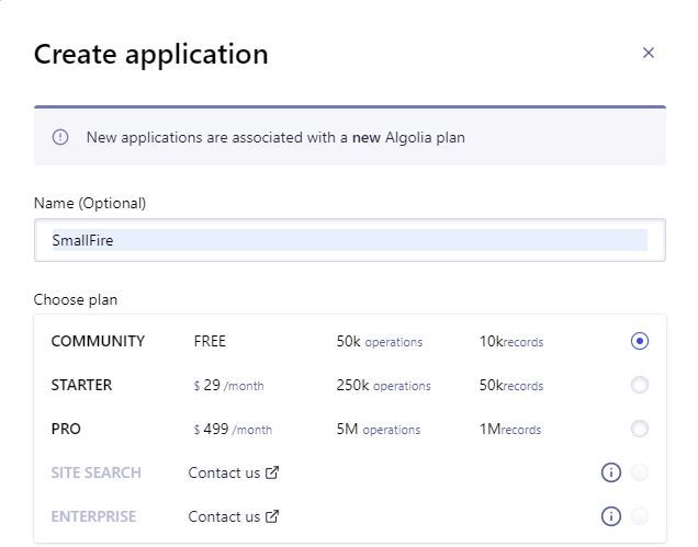 Create Application