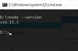 NodeJS Version